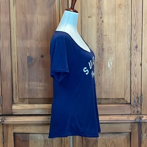 Sundry Supima Cotton Navy Blue Short Sleeve Graphic Tee Sz. 2 - Picture 4 of 12